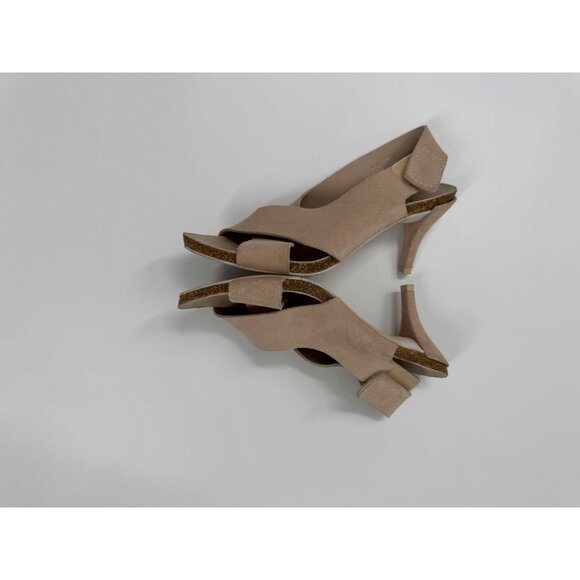 Pedro Garcia Libby Suede Cross Strap Heeled Sandals Size 38 or 8 - Picture 6 of 12